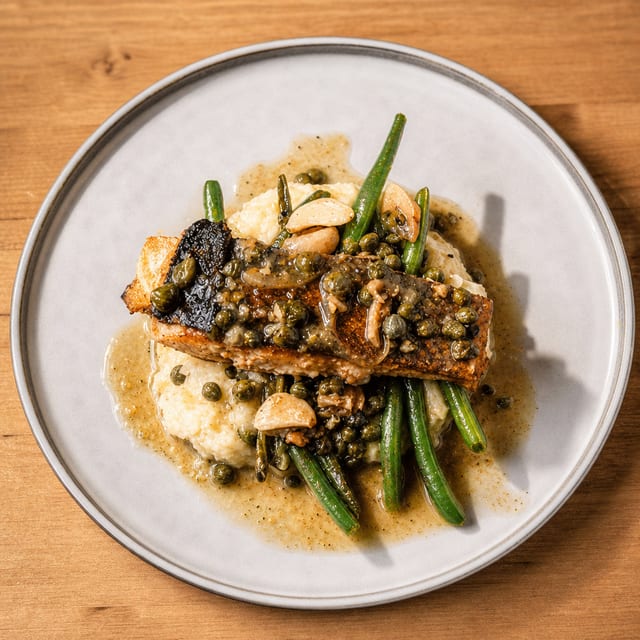 Roasted Atlantic Salmon.